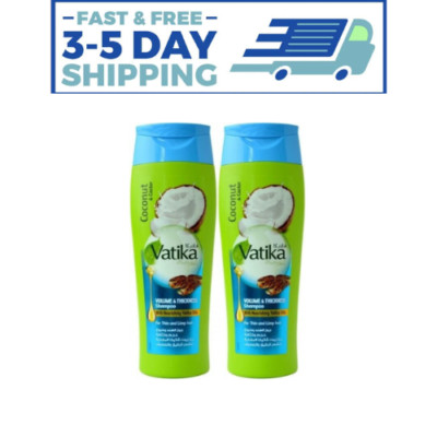 2X Vatika Coconut & Castor Volume Thickness Shampoo For Thin & Limp Hair 400ml