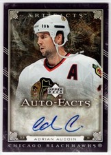 2006-07 Artifacts Autofacts #AFAA Adrian Aucoin *S1096