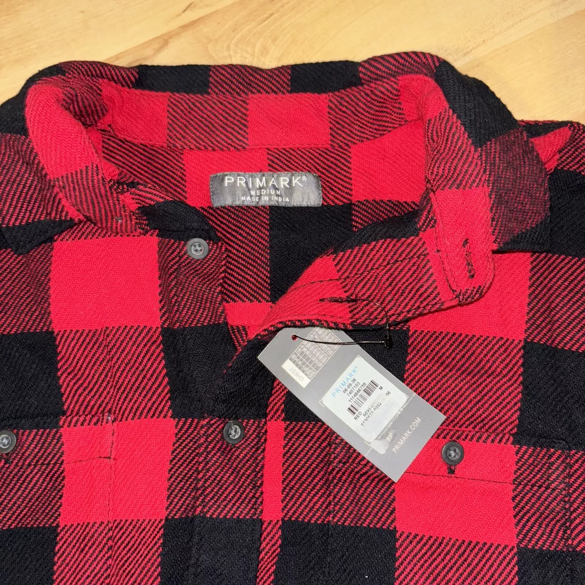 Mens red hotsell shirt primark