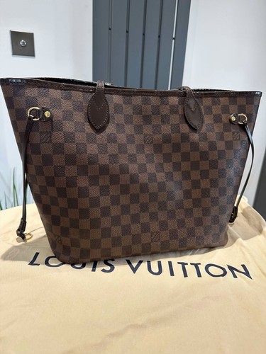 Louis Vuitton Neverfull in damier ebene shoulder bag tote MM size - Picture 6 of 24