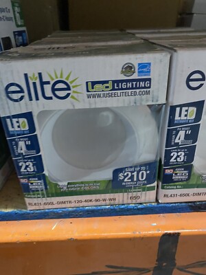 ELITE RL431-650L-DIMTR-120-40K-90-W-WH 4'' LED RETROFIT DOWNLIGHT