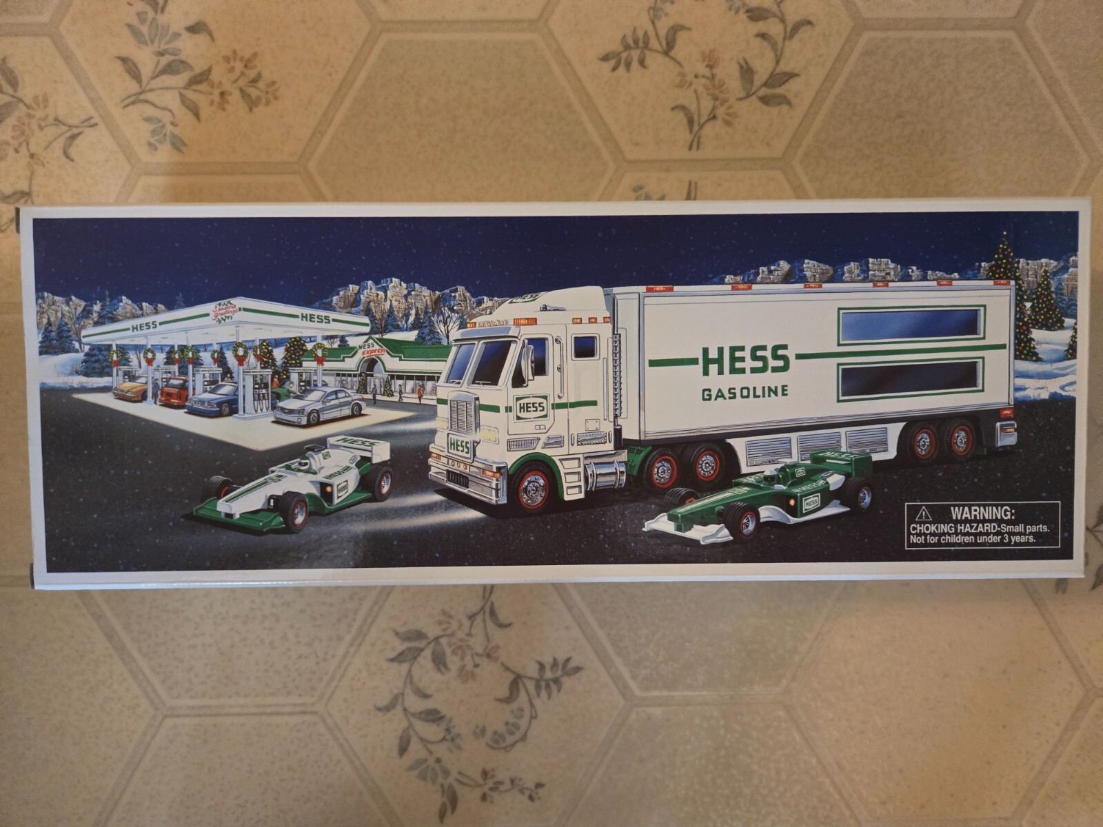 2003 Hess Toy Truck with Race Cars Collectible Set