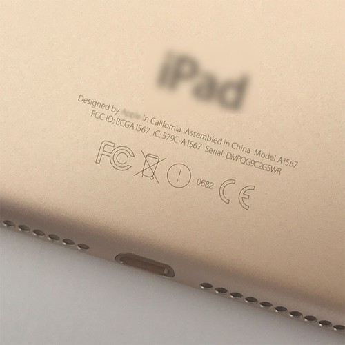 Für iPad Air 2 WiFi + 4G Ersatz Rückseite Abdeckung hinten Gehäuse Modell A1567 Gold - Bild 3 von 5