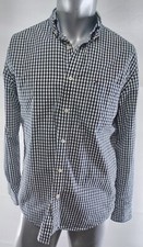 Tommy Hilfiger Men's Blue Checkered Dress Shirts - Size Medium Classic Fit