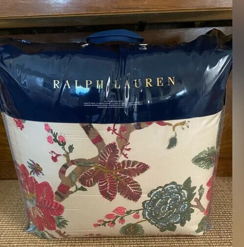 Ralph Lauren KING Teagan Floral Comforter Cottage Farmhouse MultiTan Blue Green eBay