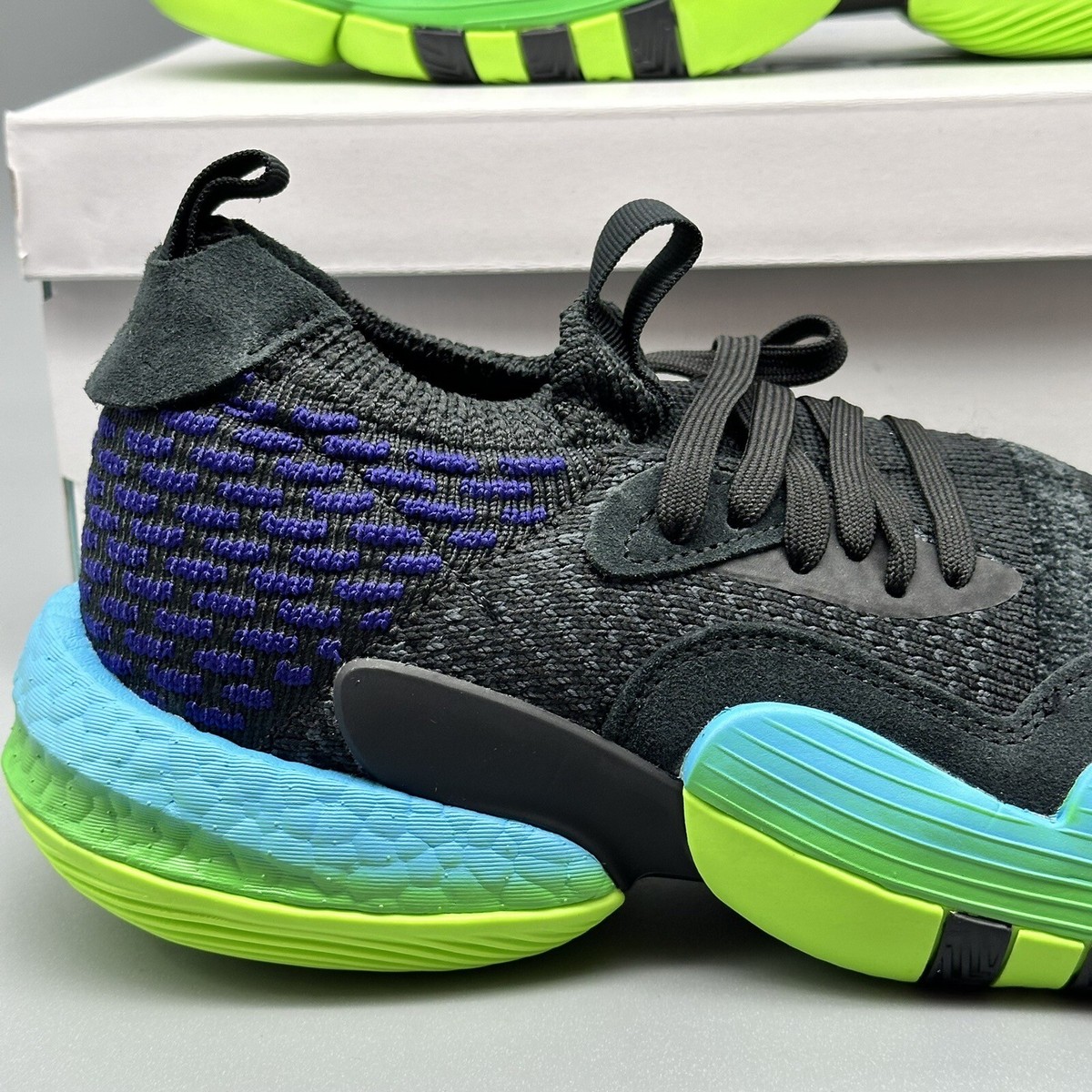Adidas Trae Young 2 Shoes - NEW Mens Size 10 Black /‎ Green / Cyan - #47469-CL2 Size 10 - adidas Trae Young 2 Trae-Tlien for sale online | eBay main image 2