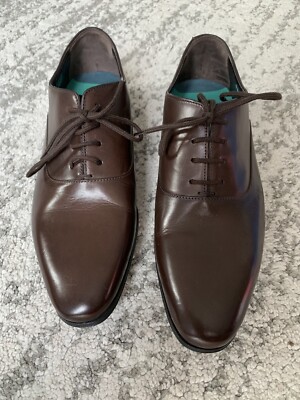 PAUL SMITH DARK BROWN SHINNY SMART POINTED SHOES SIZE 6UK/40EU
