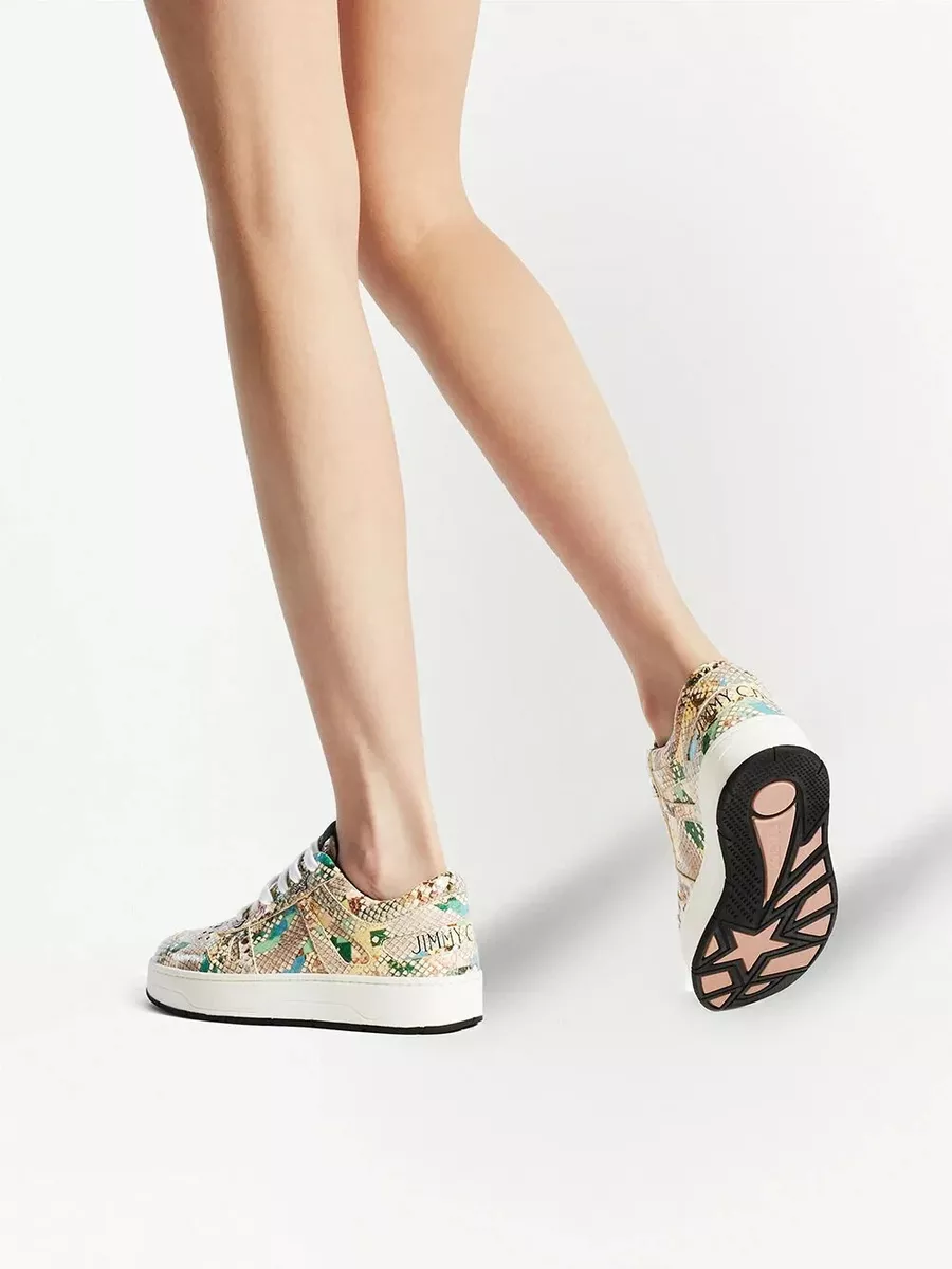 Jimmy choo snake print trainers sales