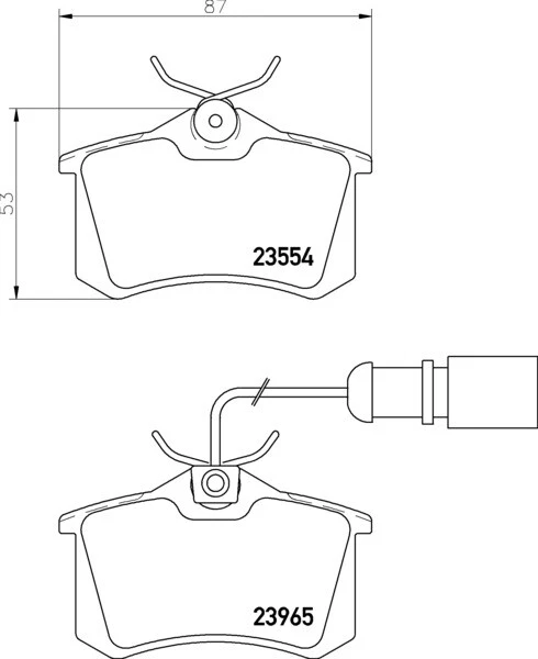 REAR BRAKE PADS SET FITS FORD GALAXY SEAT ALHAMBRA VW SHARAN MINTEX MDB2118 - Image 2 of 2
