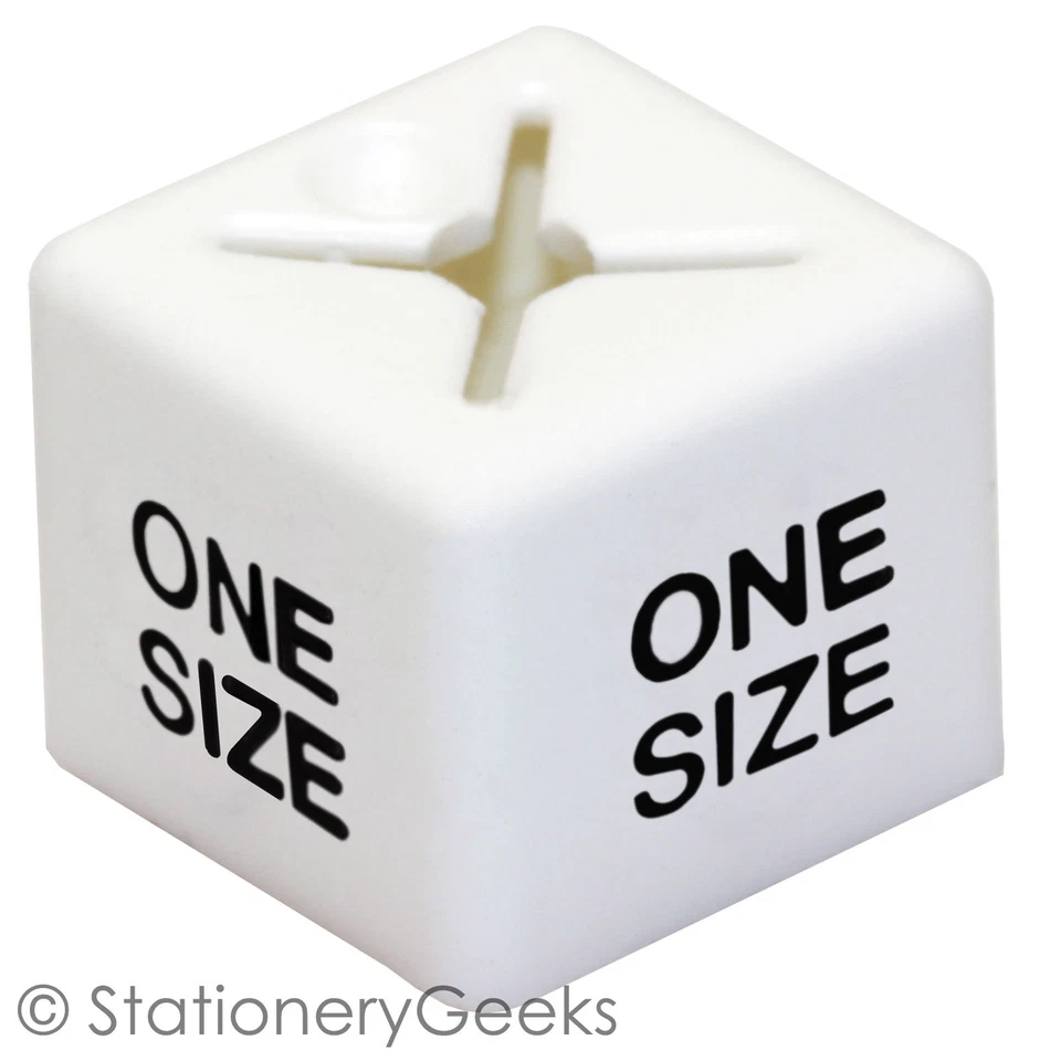 CUBEX 50 Coat Hanger Size Cubes Unisex ONE SIZE WHITE Garment Clothes Marker UK