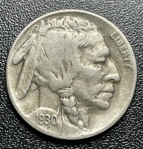 Low Mintage 1930-S Very Fine Buffalo Nickel