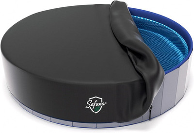 48'' round Dog Pool Cover [Upgrade 420D Thickened] Portable Dog Pet Bath Pool Cov