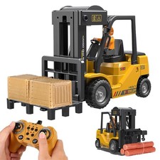 Mscredse RC Forklift, 2 in 1 Transform Lift Fork Hook, Kids Forklift Toy wi...