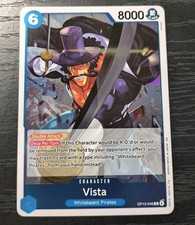 One Piece CCG Vista Carrying On His Will R Holo Card OP13-046 NM