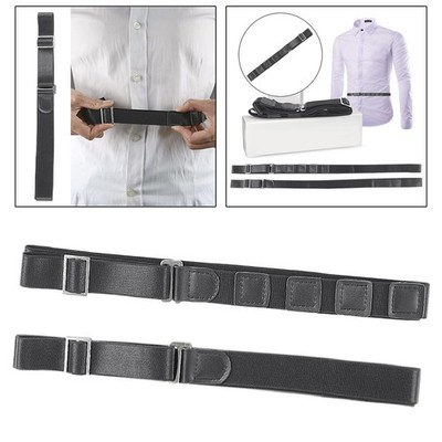 Hemd Stay Gürtel rutschfest elastisch schwarz Verschlussgürtel für Arbeitsuniform Unisex