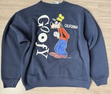 Vintage 90s Goofy Sweater Sweatshirt Blue Made In USA Large