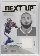 2020 Panini Playbook Next Up Jerseys Gabriel Davis #NU-38 12jy