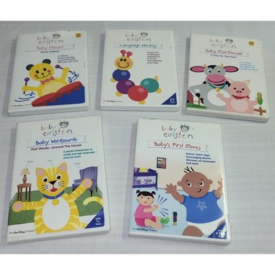 Baby Einstein DVD Lot 5-Disc Set Educational Music Language Nursery