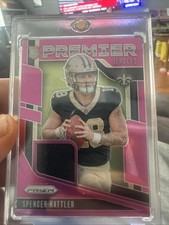 2024 Panini Prizm - Premier Jerseys Spencer Rattler #PJ-SRR Pink Prizm (MEM, RC)