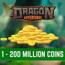 DRAGON ADVENTURES | Roblox | COINS and DRAGONS  | 1 - 200 MILLION COINS- Cheap