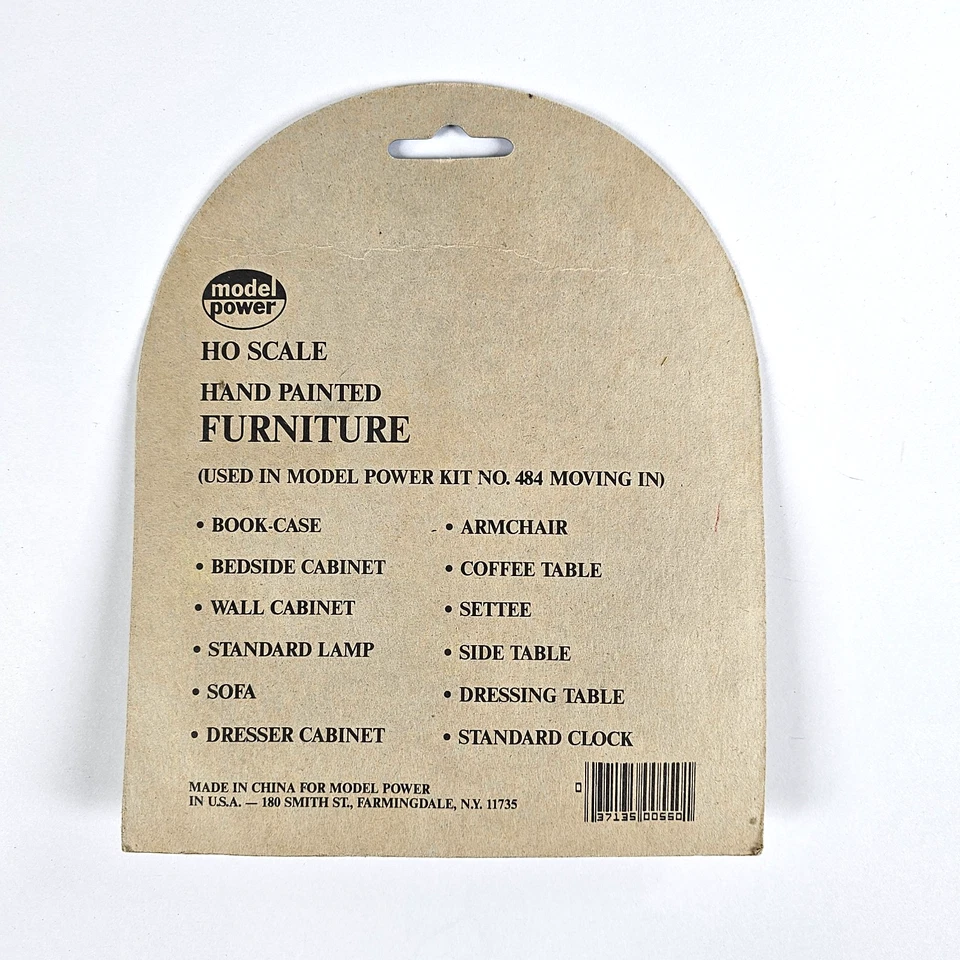 New Model Power Hand Painted FURNITURE HO Scale No. 550 15 Pcs Power Kit 484 - Image 2 of 4