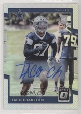 2017 Donruss Optic Rookies Holo Auto 21/99 Taco Charlton #112 Auto fm0