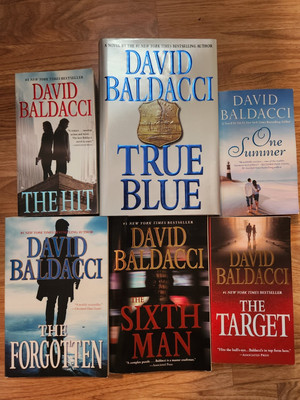 Lot of 6 David Baldacci Books  - 5 Paperback Thrillers and 1 Hardcover