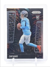 CAM WARD 2025 PANINI PRIZM FIREWORKS ROOKIE FOOTBALL TITANS B RC Q5454