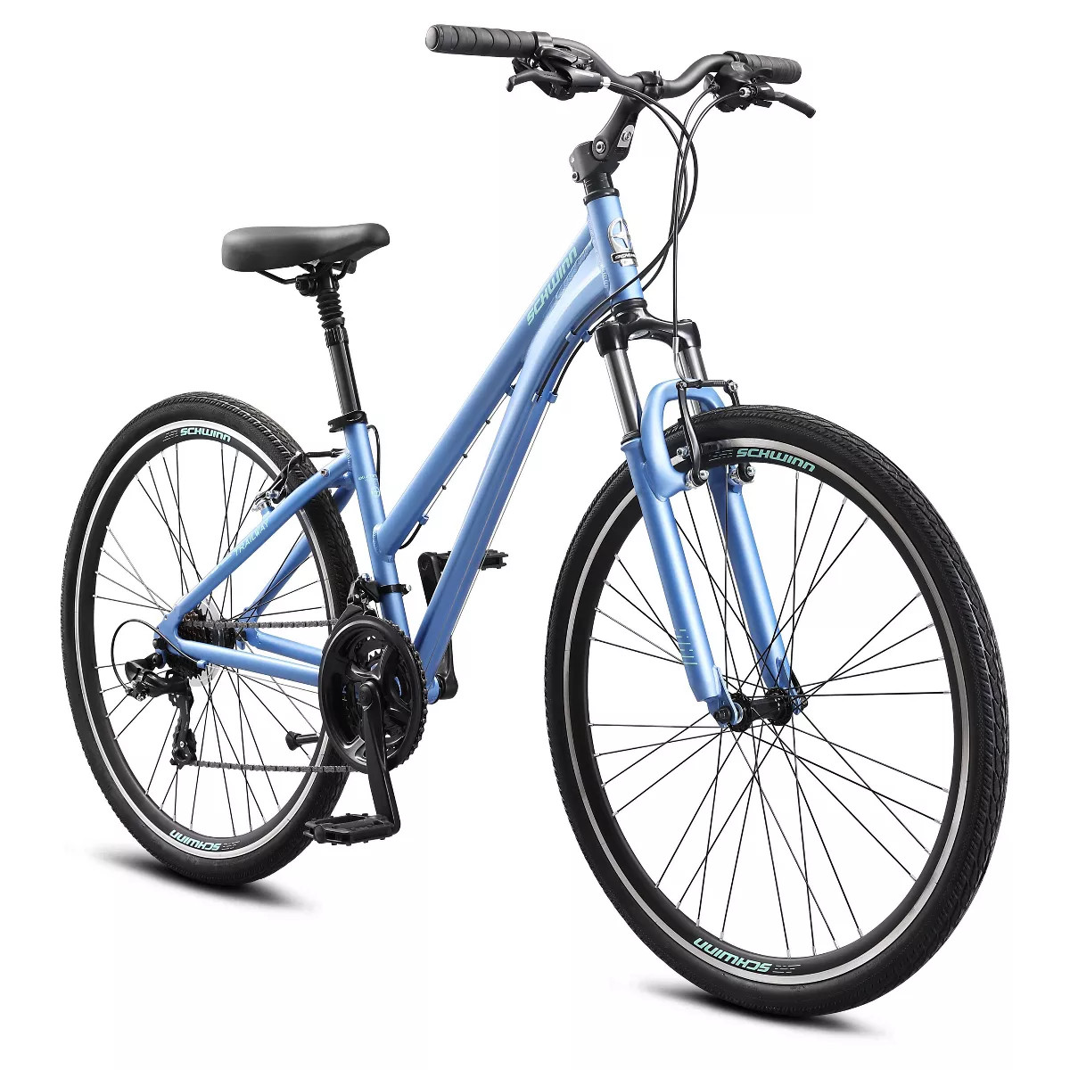 SCHWINN WOMEN'S TRAILWAY 700C/28" HYBRID BIKE - BLUE - Scrat