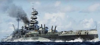 Trumpeter 5799 1/700 HMS Malaya 1943 Schlachtschiff Modellbausatz