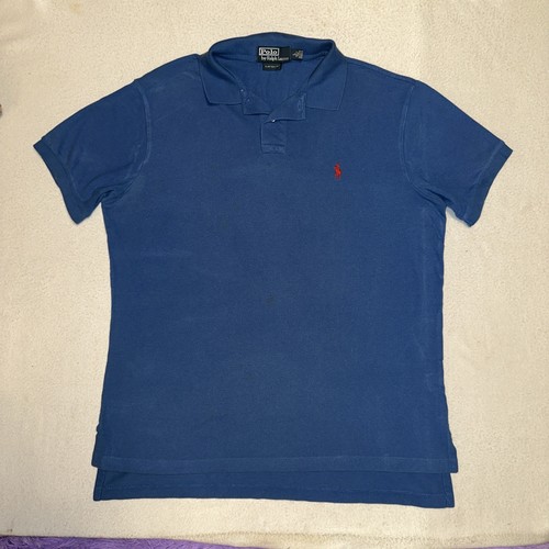 Polo Ralph Lauren Shirt Men’s Large Blue Short Sleeve Classic Fit Preppy Casual - Picture 3 of 5
