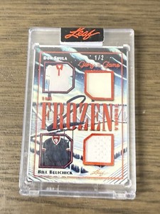 2025 LEAF GLORY DON SHULA BILL BELICHIK DUAL GAME USED PATCHES #1/2