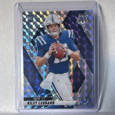 2025 Panini Mosaic Rookie Prizm Riley Leonard Indianapolis Colts #372