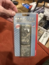 Maglite Holster 2 Cell AA Mini Camouflage Nylon Belt Holster Full Flap Camo New