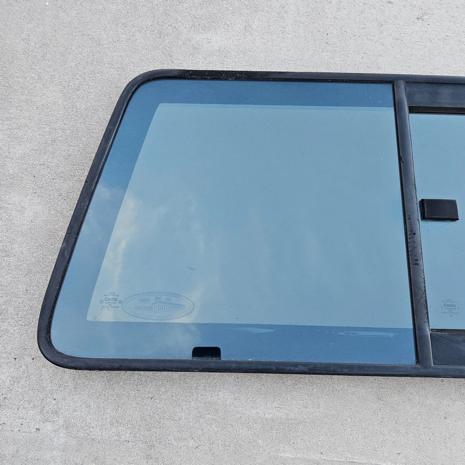 Vidro deslizante para janela traseira Ford Ranger 1998-2011 fabricante de equipamento original preto colorido - Imagem 2 de 4