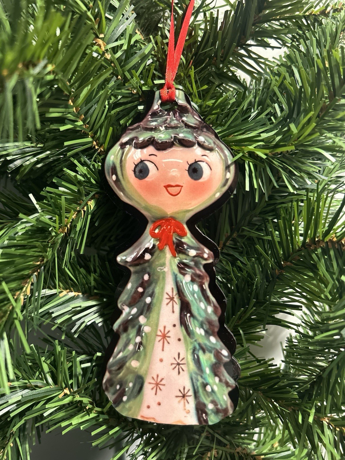 Holt Howard Inspired Tree Girl Ornament