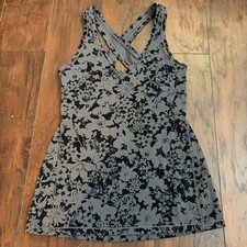 Lululemon Criss Cross Tank Black Gray