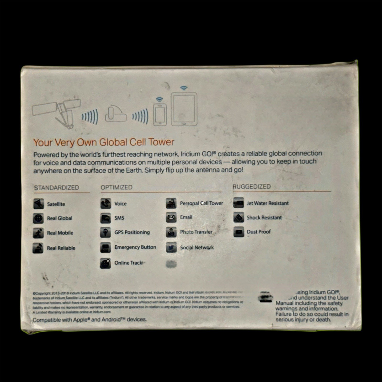 Iridium 9560N Hotspot Kit – Global WiFi, External Antenna($150 value), Sim incl.