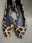 Lulus Audri Leopard D’Orsay Calf Hair Flats Size 7 — photo 1