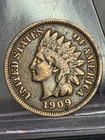 1909 Indian Head Cent Coin Last Year of the Series