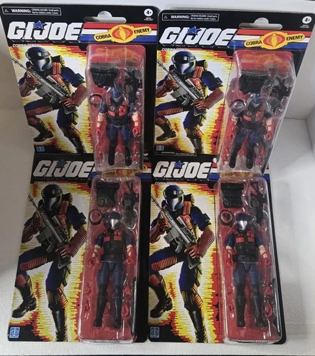 GI Joe Classified Cobra Viper Retro Cardback Lot of 4 - 6” Hasbro Army Builder