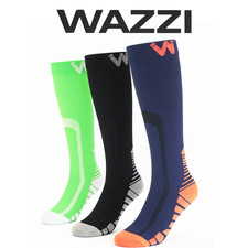 3/6/12 Paia Calze a Compressione Uomo, Calzini Lunghi Sportivi per Vene Varicose