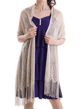 Floral Glitter Shawl: Elegant Stole for Wedding Reception Japan