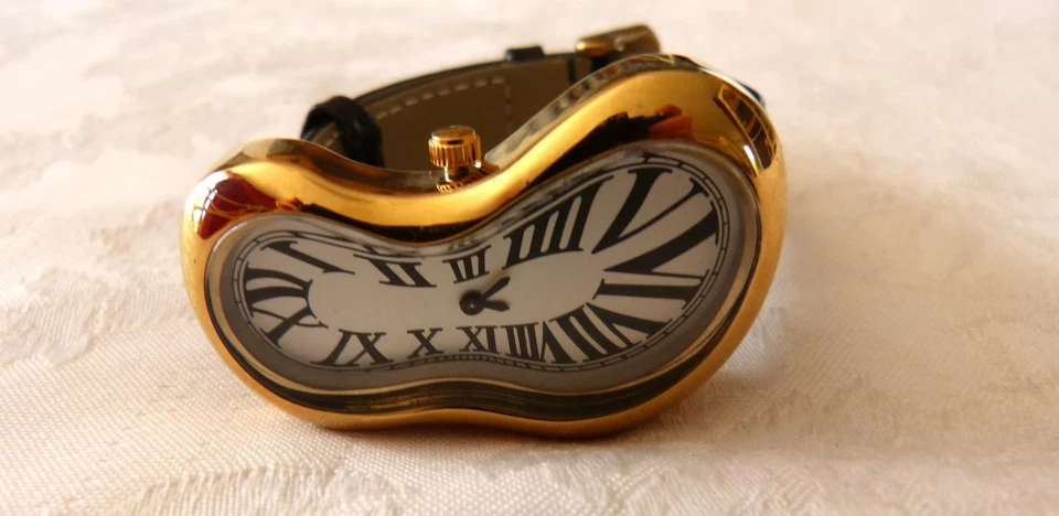 Montre d'Inspiration Salvador Dali à Cadran Fondu Acier Inoxydable - Imagen 2 de 4