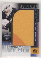 2020-21 SP Game Used NHL All-Star Banner Year Relics Connor Hellebuyck 04f2