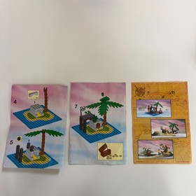 Lego Shipwreck Island 6260 Pirates 100% Complete Set Box 71 Pieces 2 Minifigures