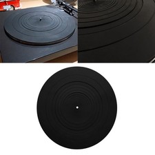 Turntable Mat for Audiophile and DJs, 12 Inch Slip Mat Silicone Pad