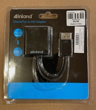INLAND DisplayPort to DVI Adapter