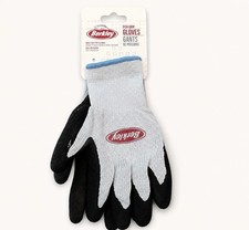 Berkley Fish Grip Gloves Coated Fishing Gloves Heavy Duty One Size NWT
