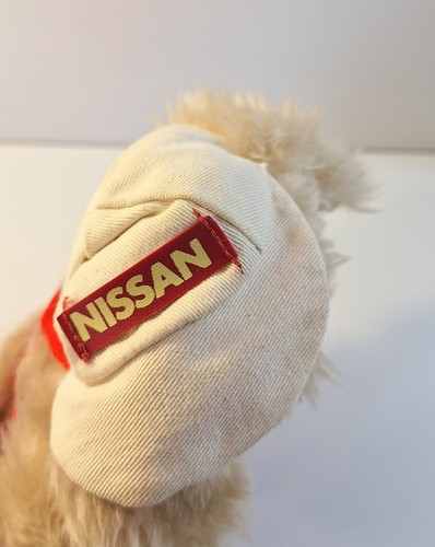 VERY RARE Nissan Datsun Vintage Dealer Promotional Plush Stuffed Dog Excellent - Picture 5 of 8